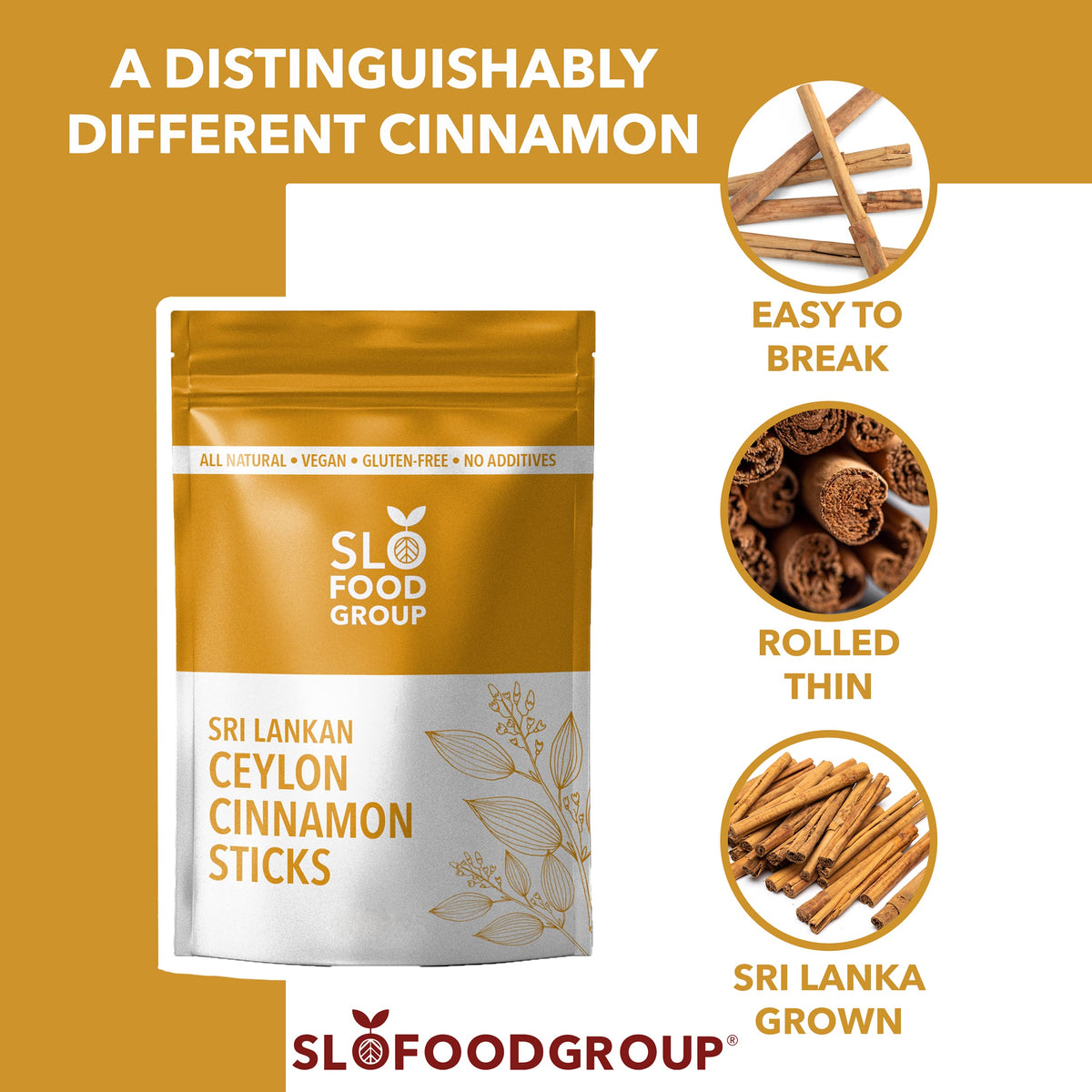 Broken quill reveals aromatic notes ideal for grinding into powders.