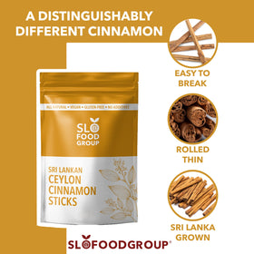 Broken quill reveals aromatic notes ideal for grinding into powders.
