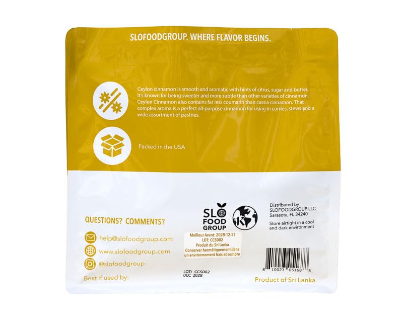 Slofoodgroup cinnamon sticks feature a woodsy aroma ideal for desserts and tea.
