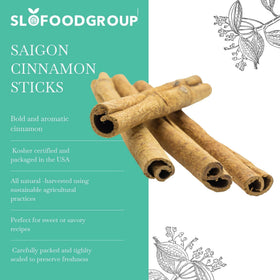 Slofoodgroup Saigon cinnamon sticks in baking setup with pastries