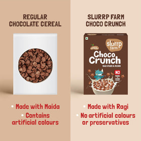 Slurrp Farm Choco Crunch Ragi Cereal stars and moons evoke fun morning routine