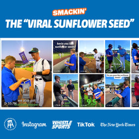 SMACKIN' Sunflower Seeds Maple Brown Sugar bag ready for snacking anywhere