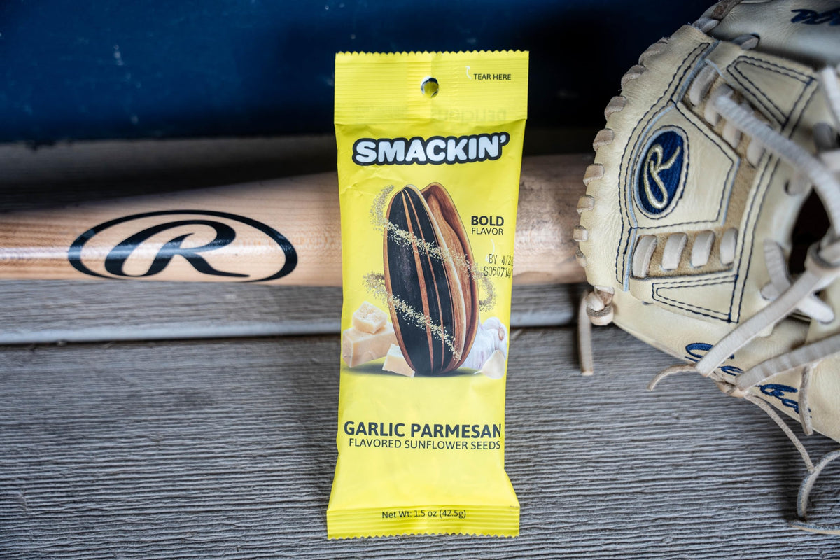 SMACKIN' Sunflower Seeds on-the-go snack pack, resealable for travel