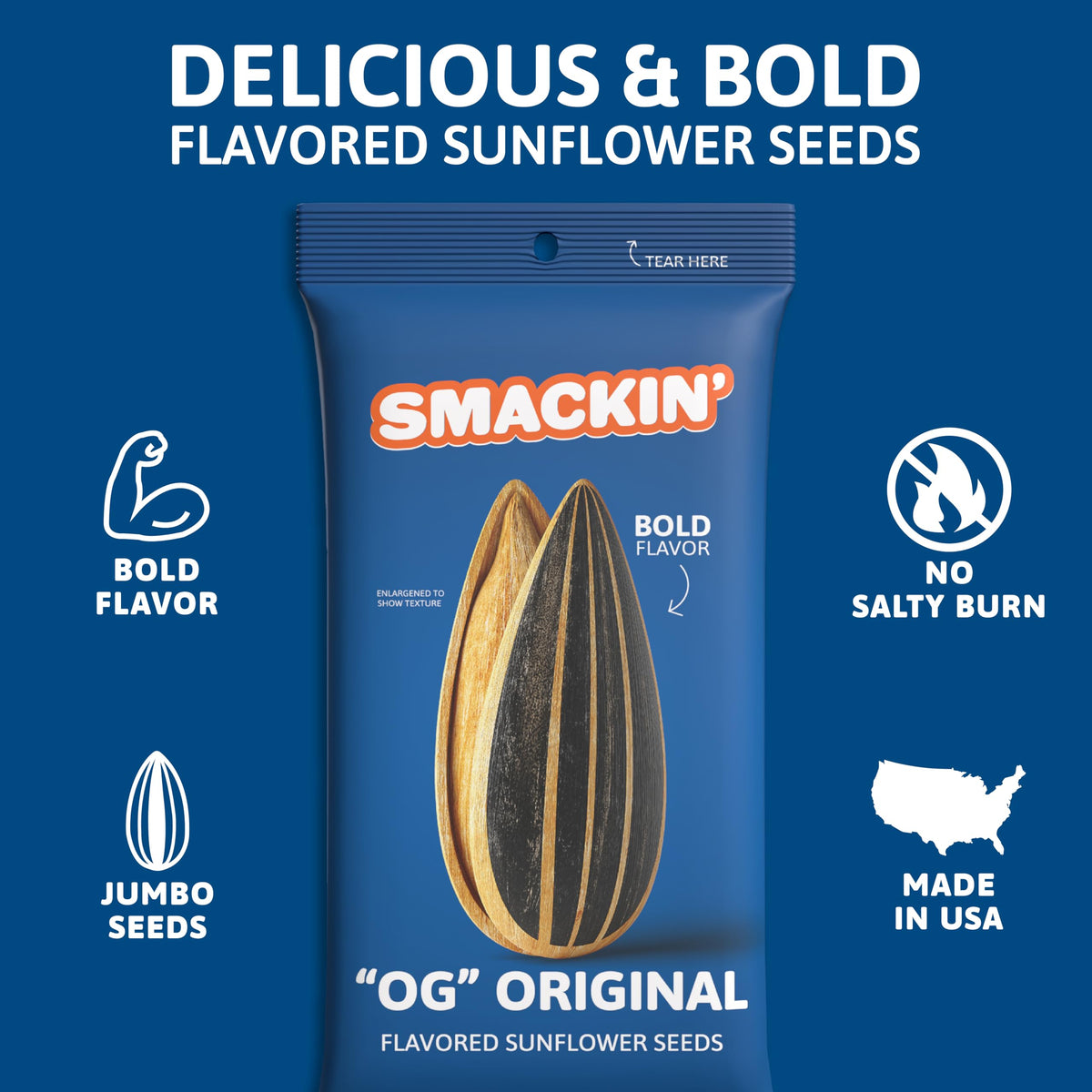 SMACKIN' Sunflower Seeds small-batch craft – premium texture.