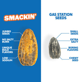 SMACKIN' Sunflower Seeds ten-flavor variety for taste-testing and sharing.