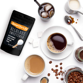 Smart for Life Allulose Sweetener measuring spoon; 1/10 calories of regular sugar.