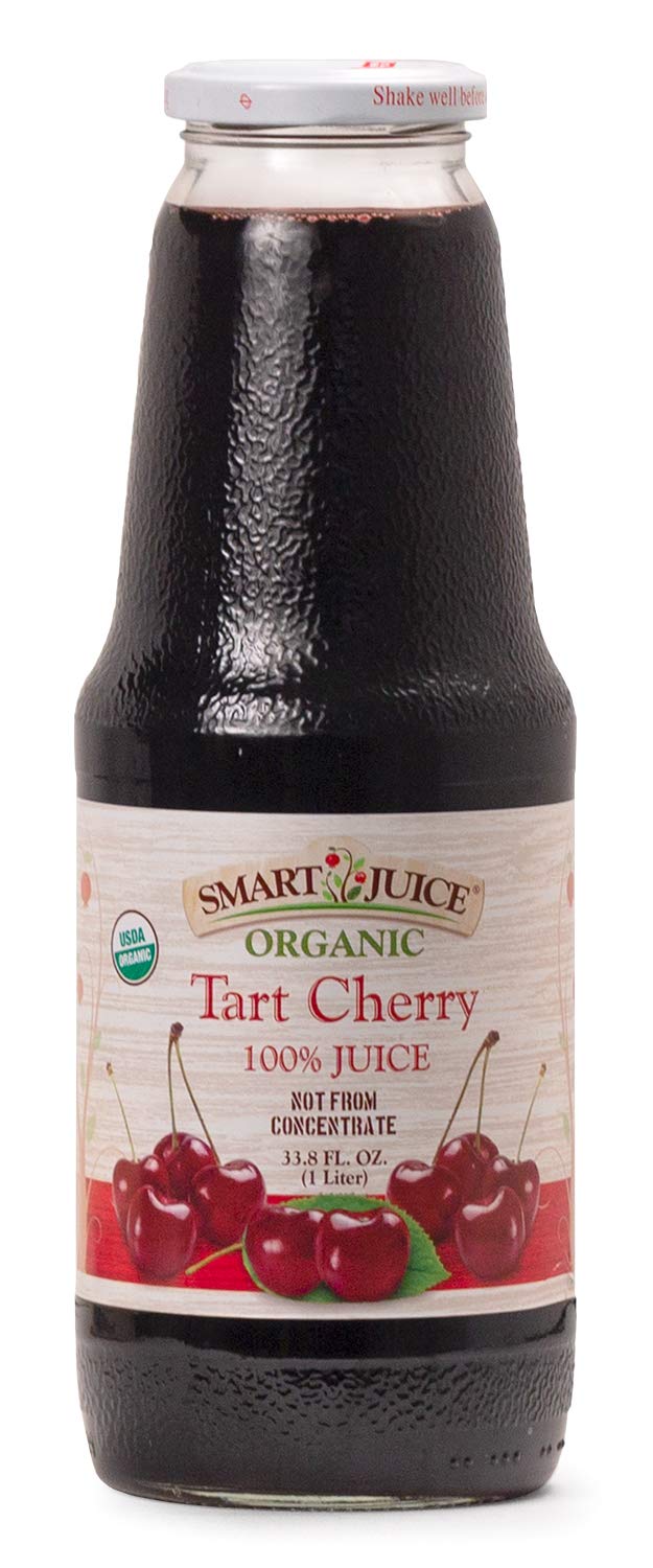 Smart Juice Organic Tart Cherry Juice bottle-1L shows convenient, resealable packaging for daily refreshment.