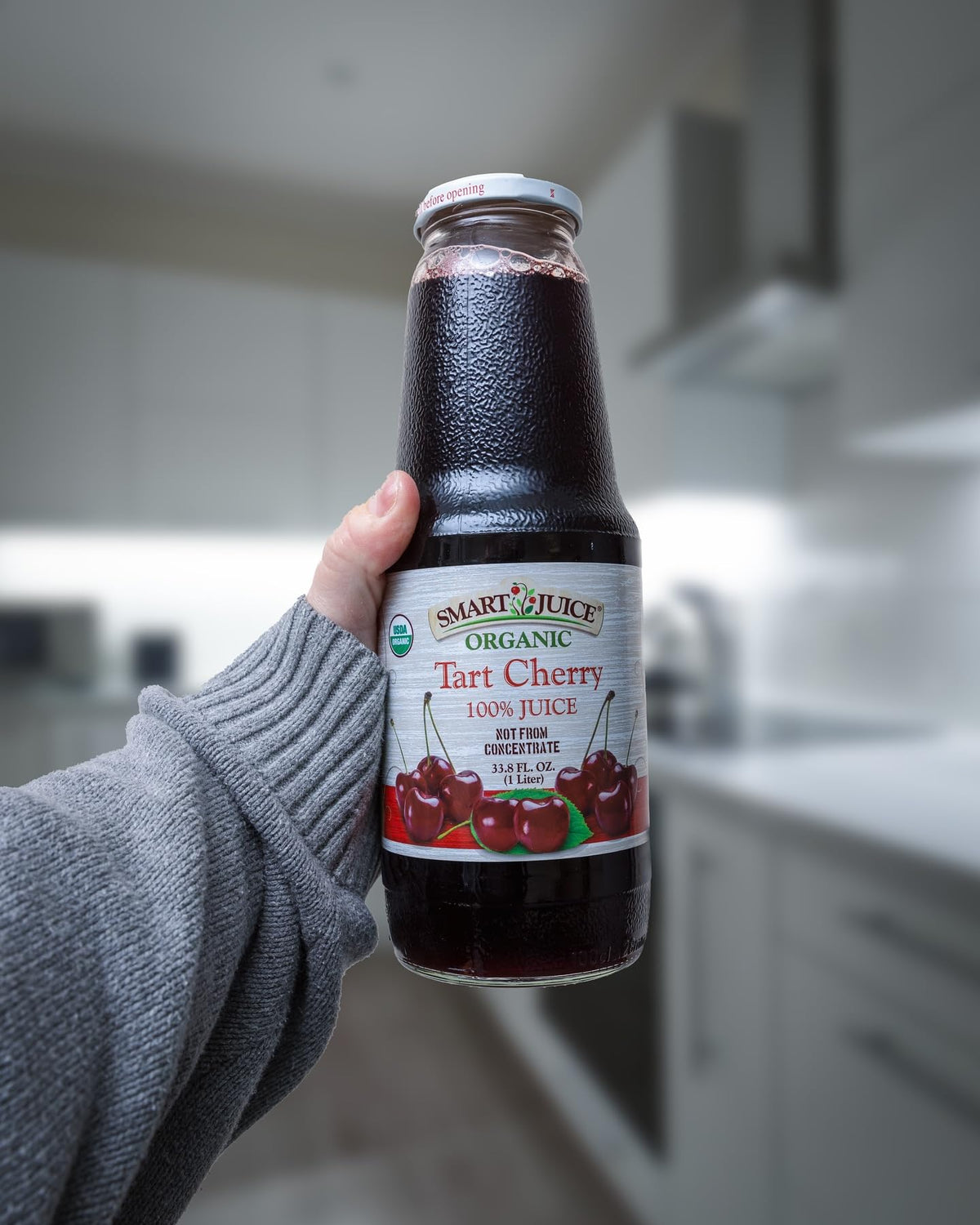 Smart Juice Organic Tart Cherry Juice ingredients-list communicates simple, natural juice components.