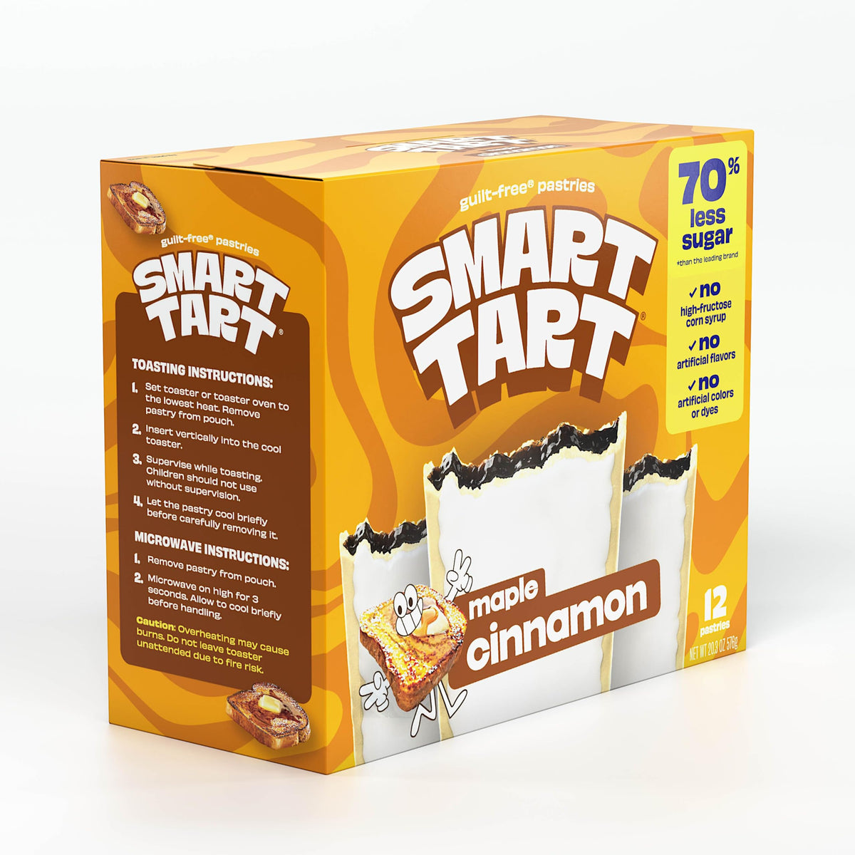 Nutrition label shows 6g added sugar per serving on Smart Tart packaging