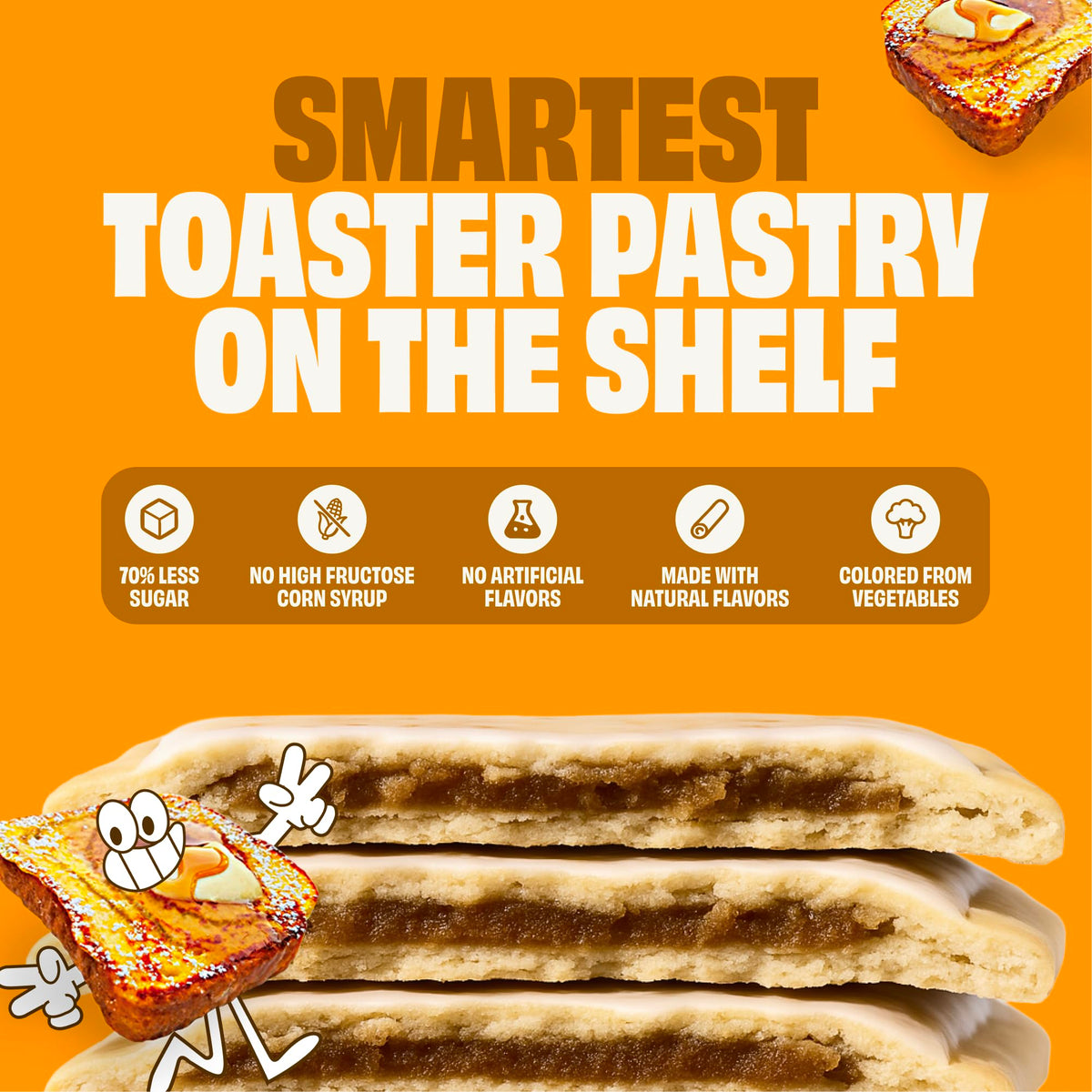 Toasted Smart Tart pastry with light frosting, ready in minutes