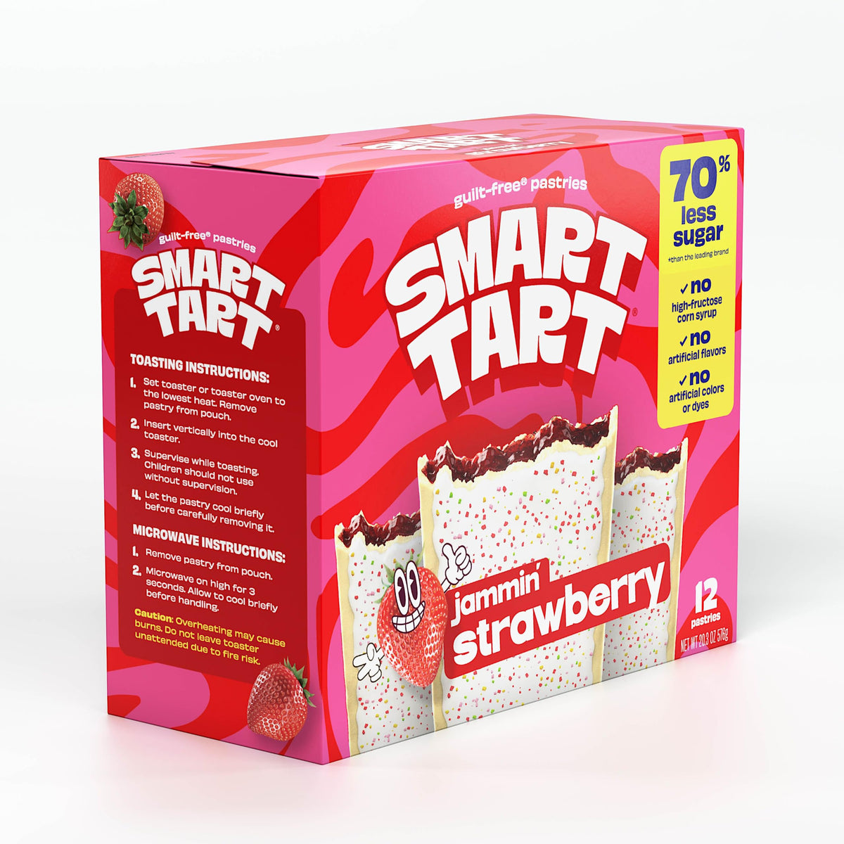Smart Tart pastries in lunchbox, perfect for on-the-go snacking.