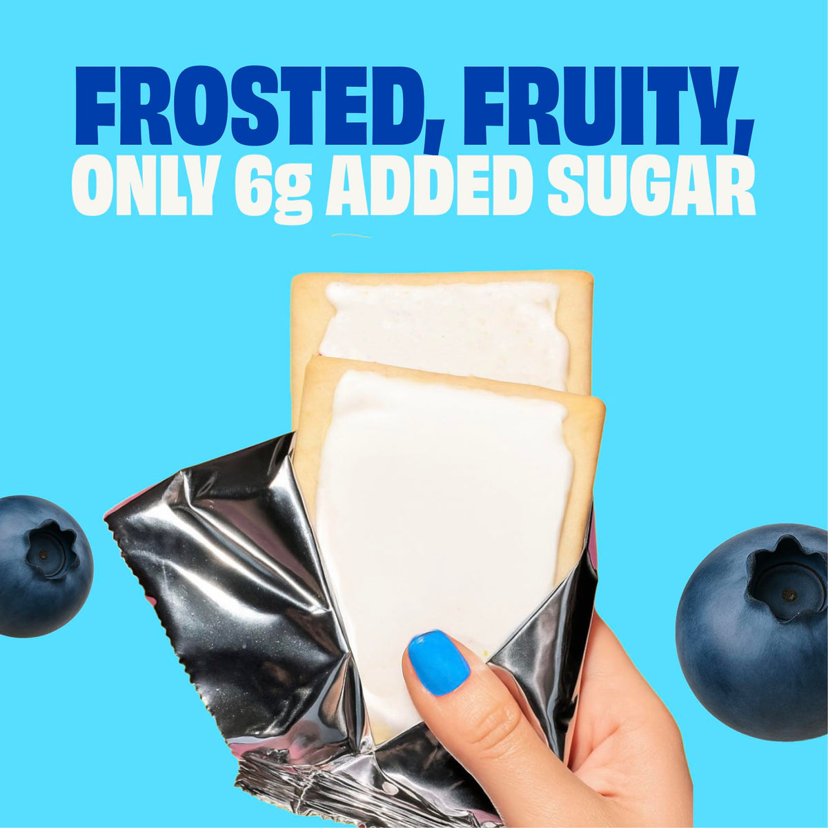 Smart Tart Wild Blueberry toaster pastry on plate for easy breakfast.