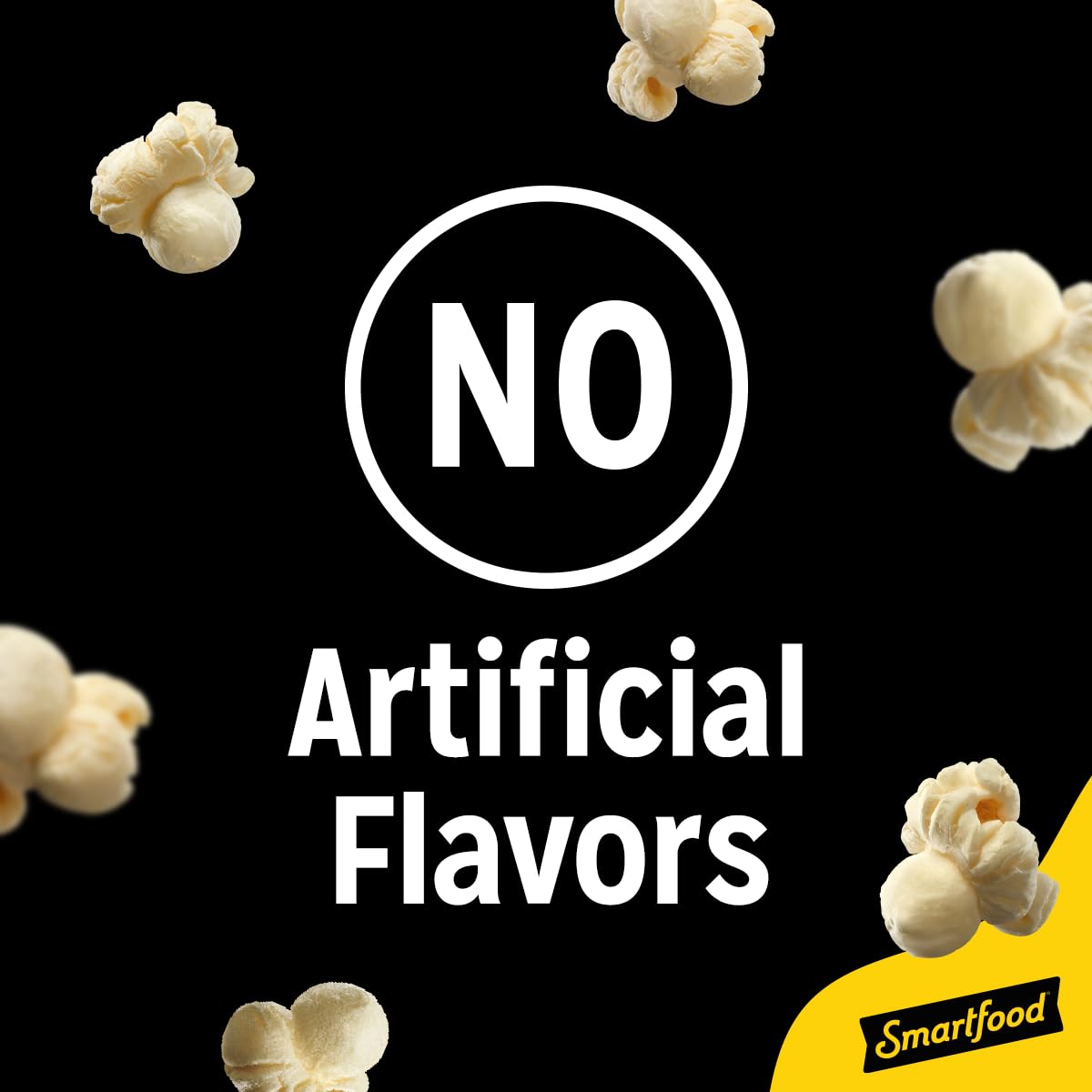 Smartfood white cheddar popcorn closeup with glossy kernels highlights cheesy aroma