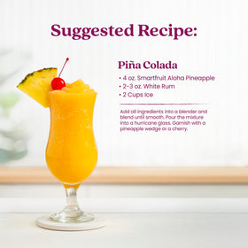 Smartfruit Aloha Pineapple Purée topping yogurt or parfait for flavor