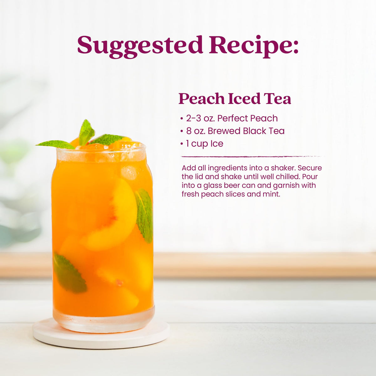 Two Smartfruit Perfect Peach Energy bottles, 48oz total in a family pack