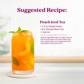 Two Smartfruit Perfect Peach Energy bottles, 48oz total in a family pack