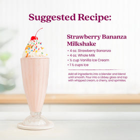 Smartfruit Strawberry Bananza cocktail setup illustrates gourmet mixability