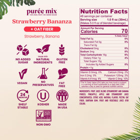 Smartfruit Strawberry Bananza parfait layer emphasizes real fruit texture