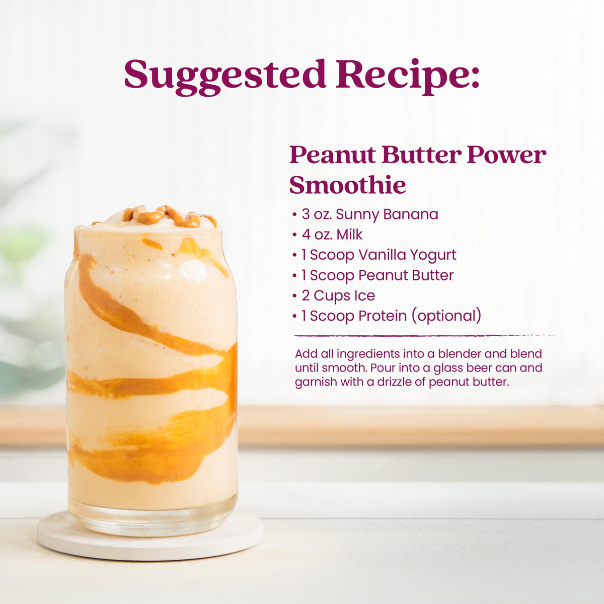 Smartfruit Sunny Banana oat fiber cocktail idea for refreshing drinks