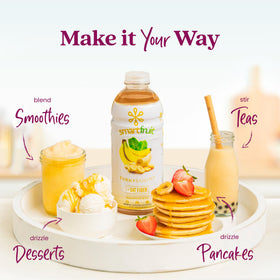 Smartfruit Sunny Banana oat fiber with yogurt for a creamy snack
