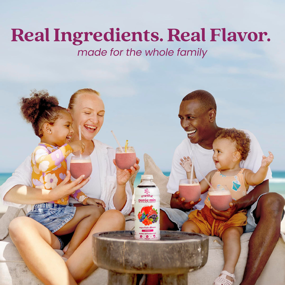 Smartfruit Superfruit All-Stars + Energy label close-up