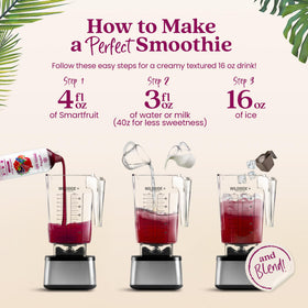 Smartfruit fruit-ingredients-closeup highlights blueberries and berries for flavor