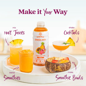 Smartfruit Tropical Harmony + Aloe cocktail mix for tropical-inspired beverages.