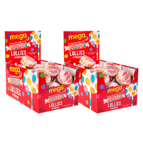 Smarties Double Lollies Mega pack front view, colorful, ideal for sharing at parties.