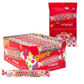 Smarties giant rolls box 34oz shown as a shareable centerpiece for gatherings