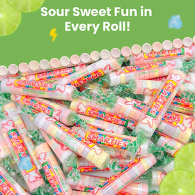 Smarties X-Treme Sour Candies heritage 1949 logo underscores classic candy tradition.