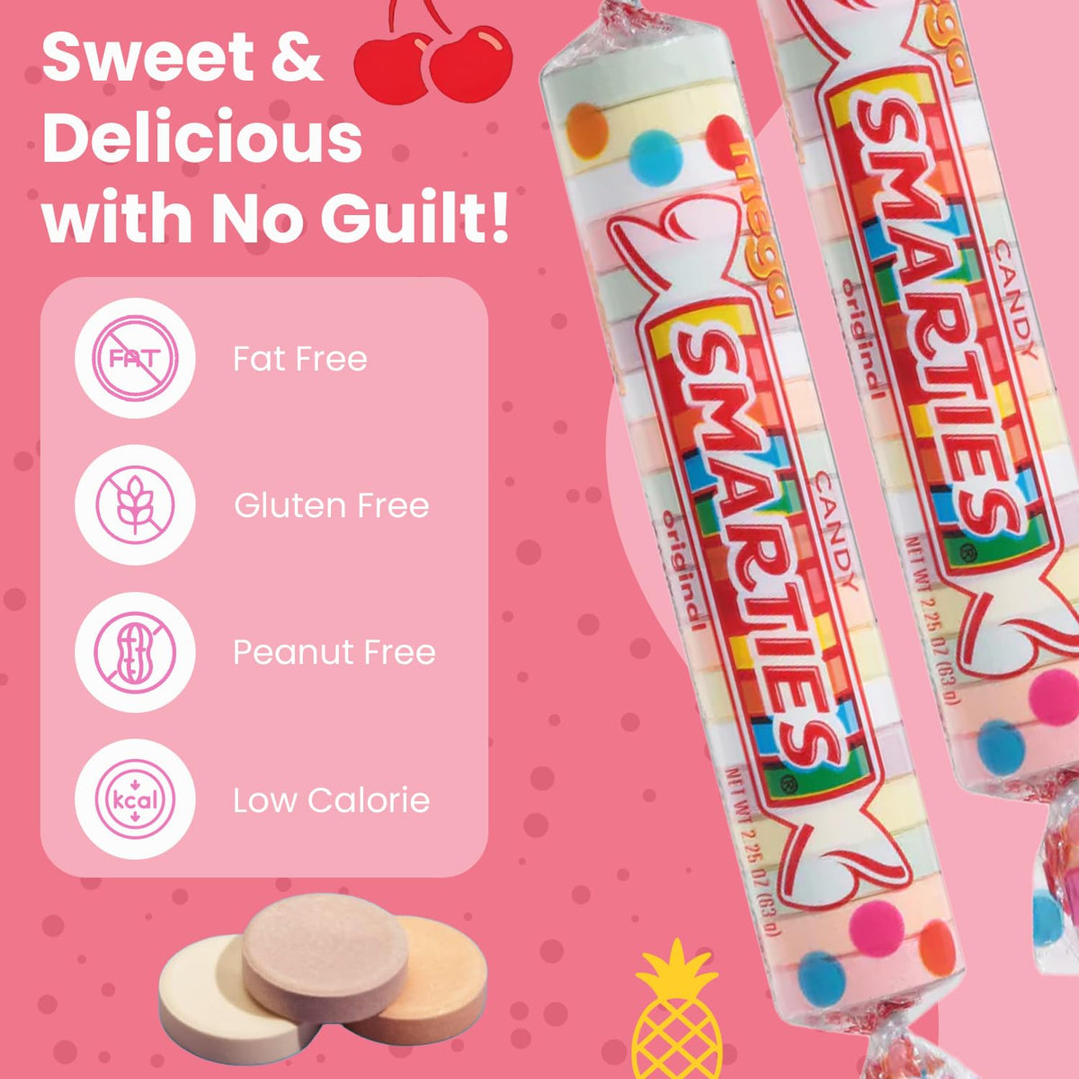 Smarties Mega Rolls closeup candies reveal bright colors ideal for sharing and nostalgia