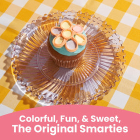 Bright colors make Smarties ideal for Halloween treats.