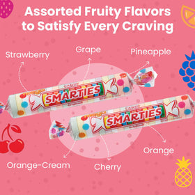 Smarties Mega Rolls Halloween-serving setup adds colorful treats to bowls and treat jars