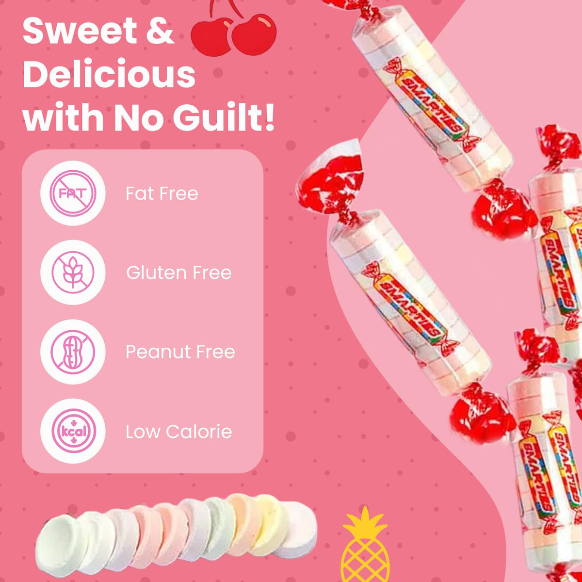 Smarties Candy Mini Rolls individually wrapped candies highlight convenient sharing at parties