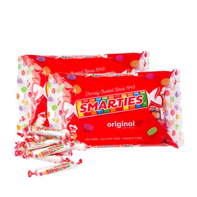 Smarties Original Candy Rolls, unwrap: vibrant colors for a quick snack.