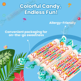 Individually wrapped Smarties candies ideal for on-the-go snacking and gifts.