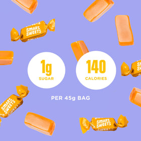 SmartSweets Caramel Candies plant-based ingredients focus on dairy-free sweetness