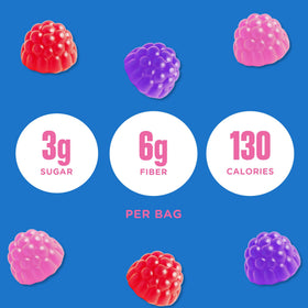SmartSweets Wild Berries flavor invites a fruity treat during lunch breaks.