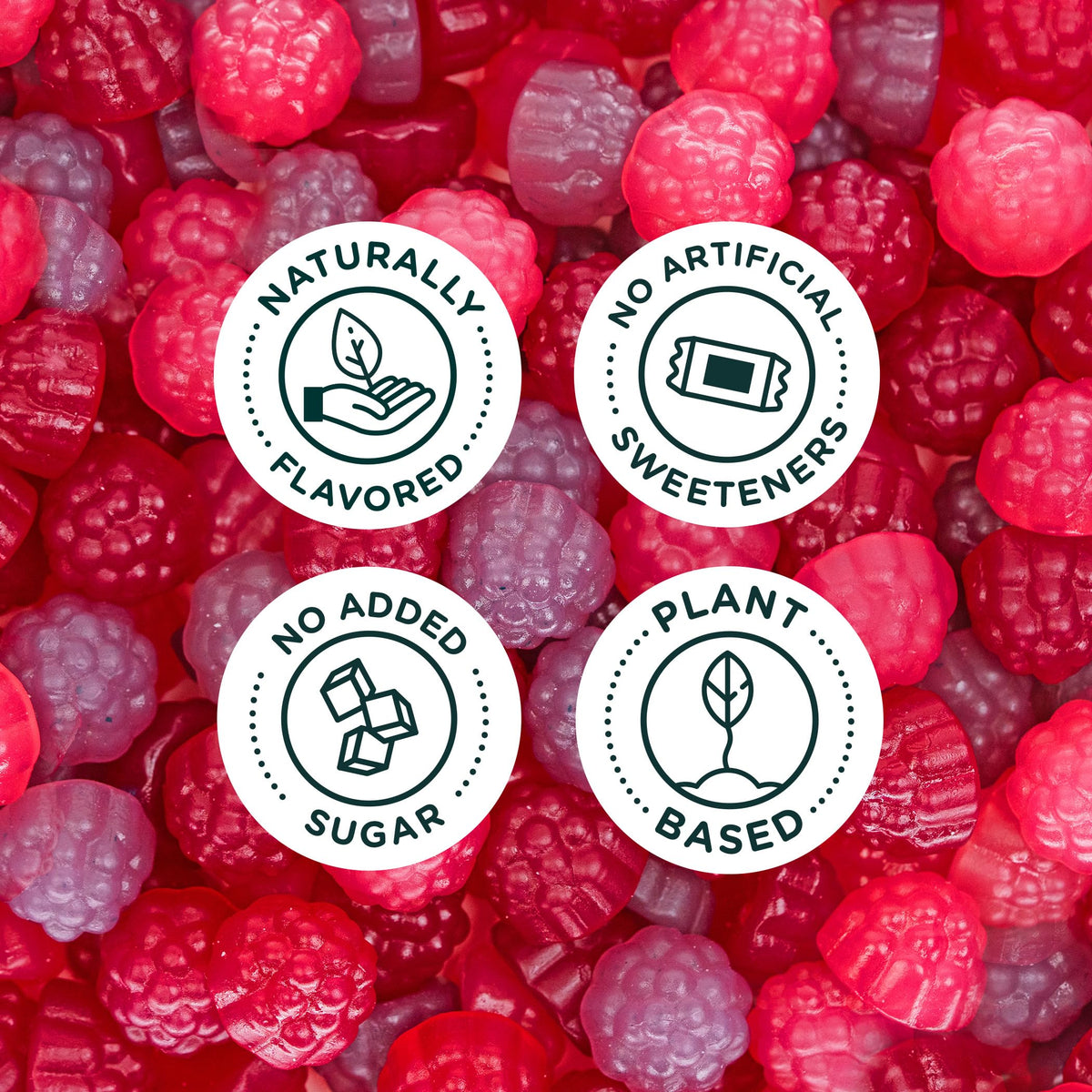 SmartSweets gluten-free plant-based label on pack signals clean ingredients.