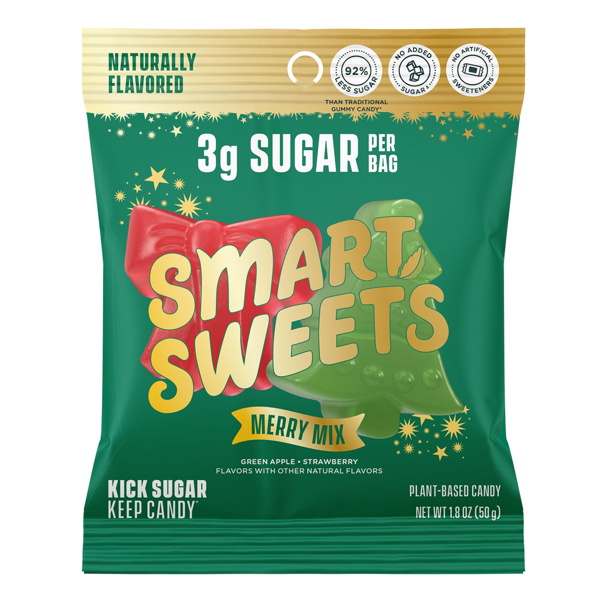 SmartSweets Merry Mix Christmas tree shapes for shareable holiday joy