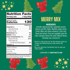 SmartSweets Merry Mix green apple gummies highlight crisp flavor and gluten-free snacking