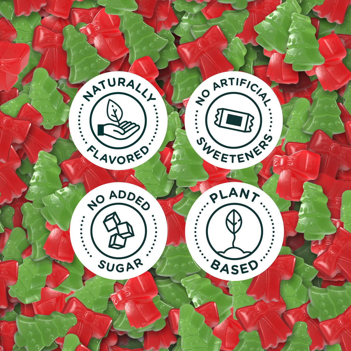 SmartSweets Merry Mix strawberry gummies showcase fruity sweetness for a kid-friendly treat