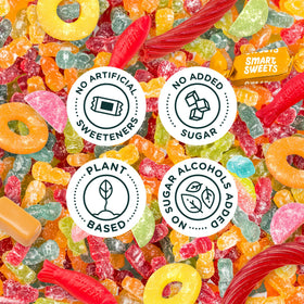 SmartSweets New Soft Caramels pack: silky texture with plant-based sweetness and less sugar.