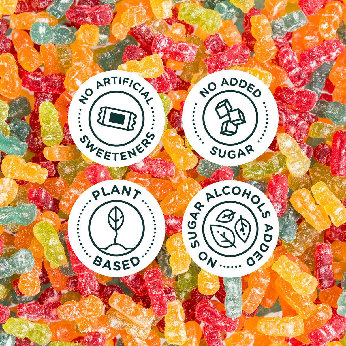 SmartSweets Sour Blast Buddies colorful pieces entice with bold fruit flavors