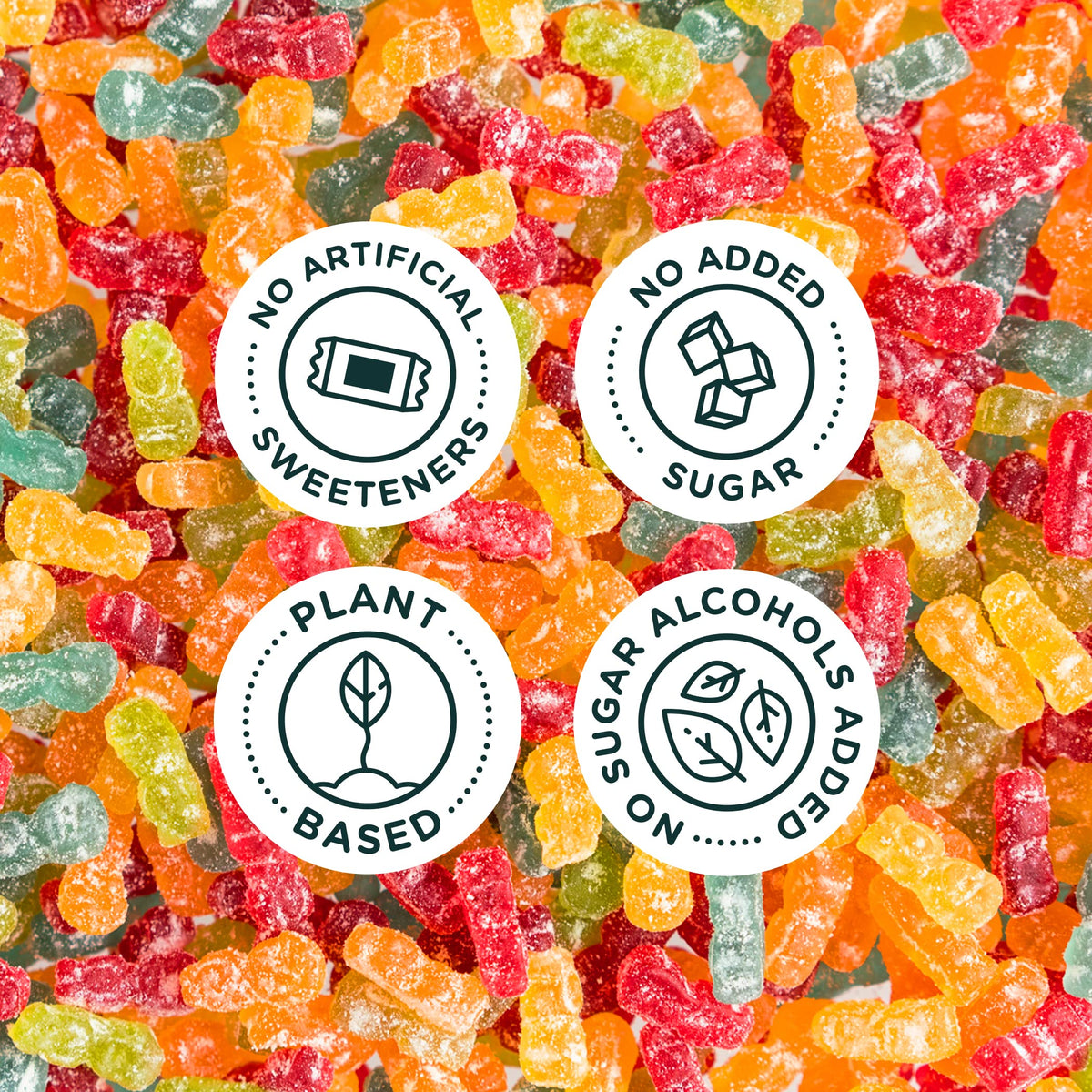 SmartSweets Sour Blast Buddies vibrant gummies in a lunchbox setting for quick treats