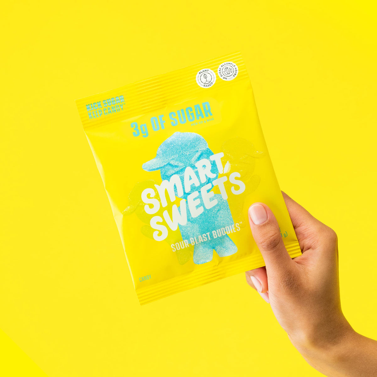 SmartSweets Sour Blast Buddies gluten-free plant-based gummies for sharing