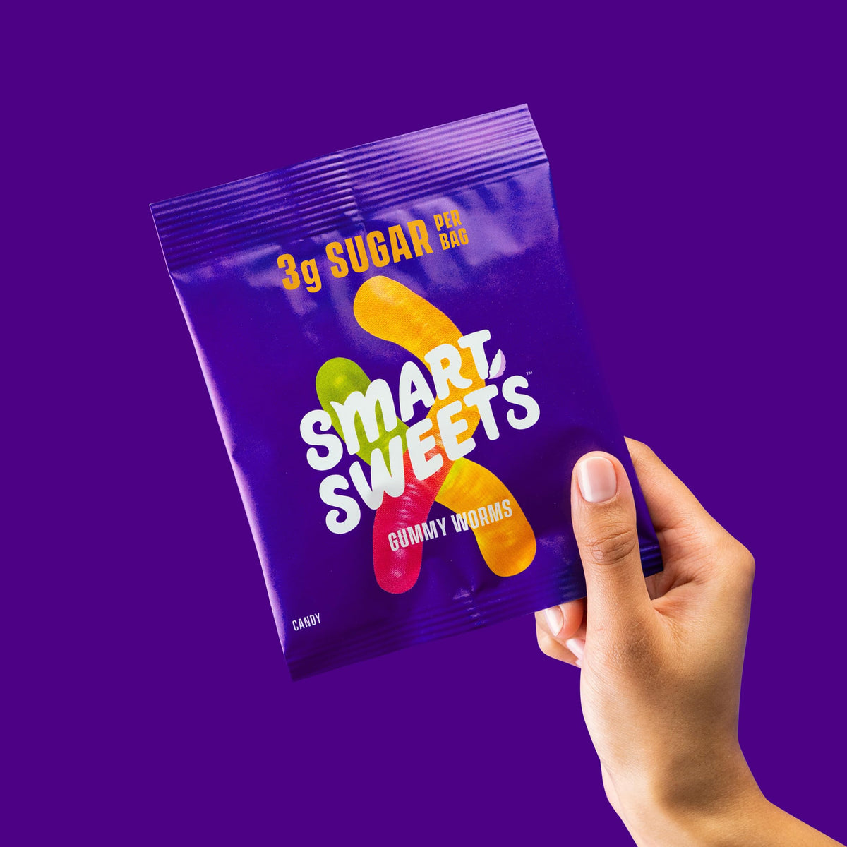 SmartSweets Sour Gummy Worms party favor with colorful fruit shapes for gatherings