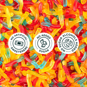 SmartSweets Sour Gummy Worms varieties fusion features blue raspberry and cherry crunch