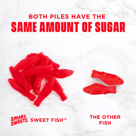 SmartSweets Sweet Fish use natural sweeteners for a tasty, worry-free snack