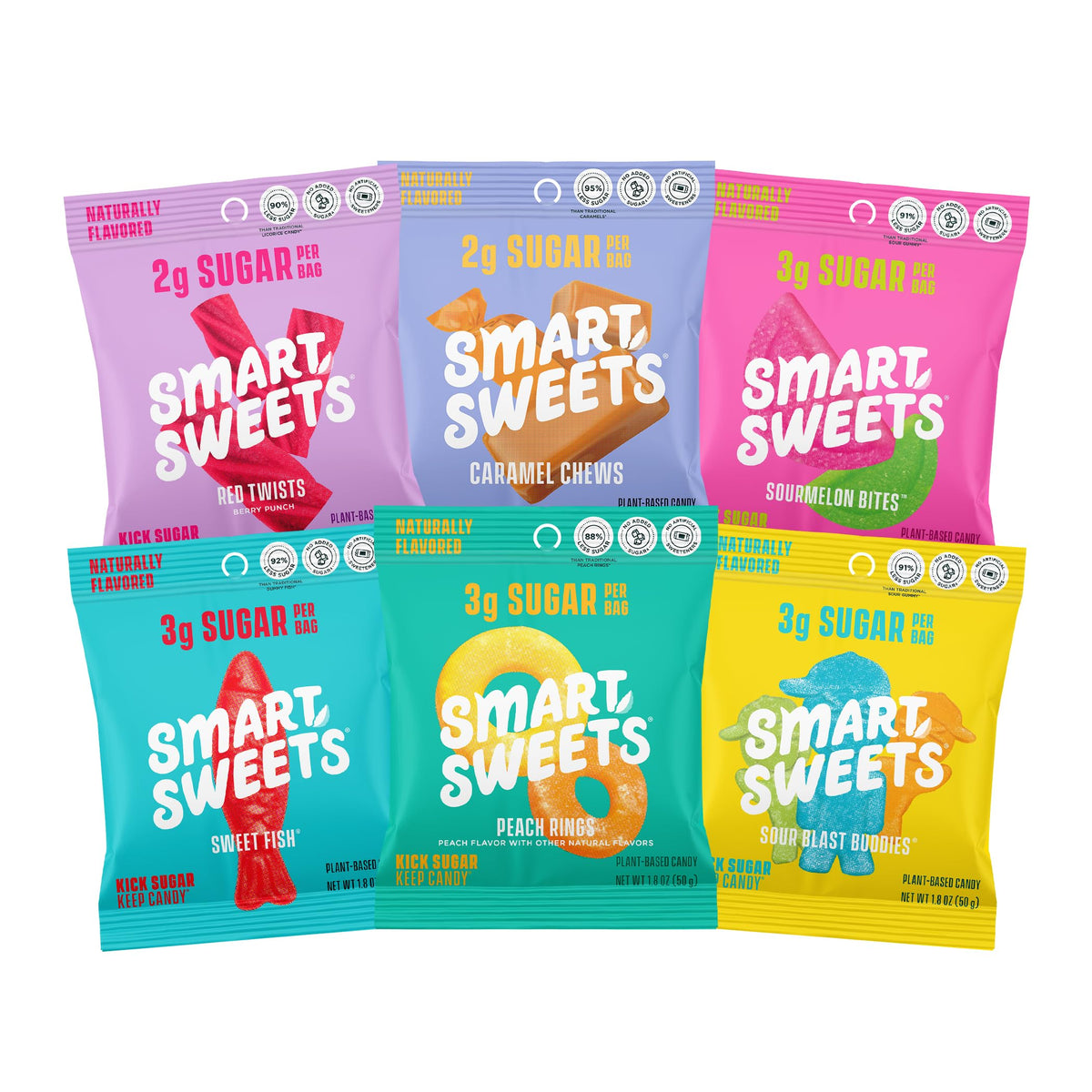 SmartSweets Sweet Fish pack: low-sugar, plant-based candy for mindful snacking.
